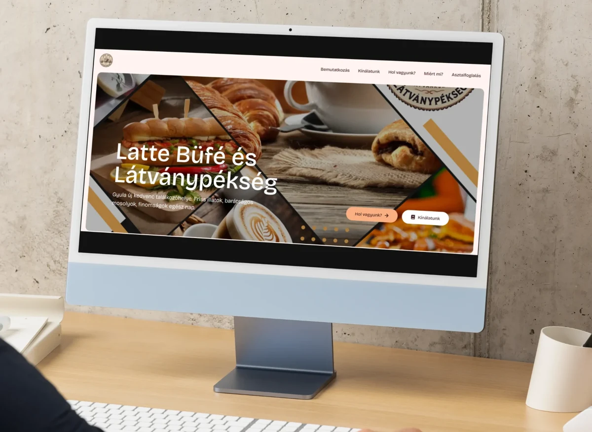 Latte Büfé és Látványpékség — a projekt képernyőképe