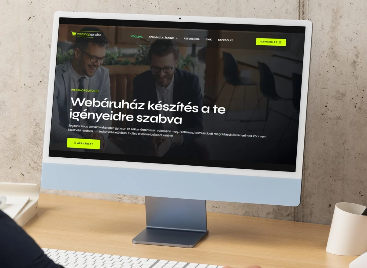 WebshopGuru.hu — a projekt képernyőképe