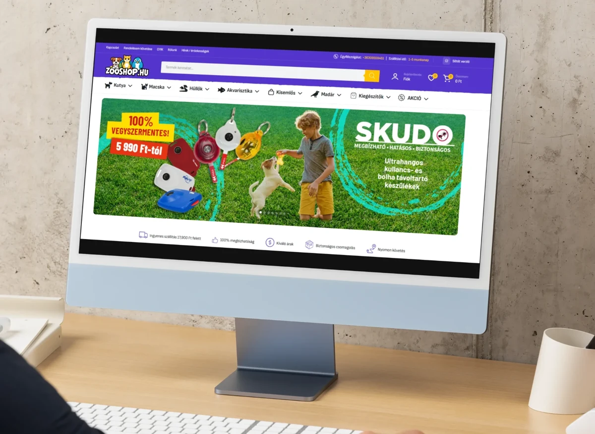 ZooShop.hu — a projekt képernyőképe