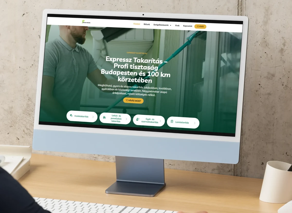 Expressz Takarítás — a projekt képernyőképe