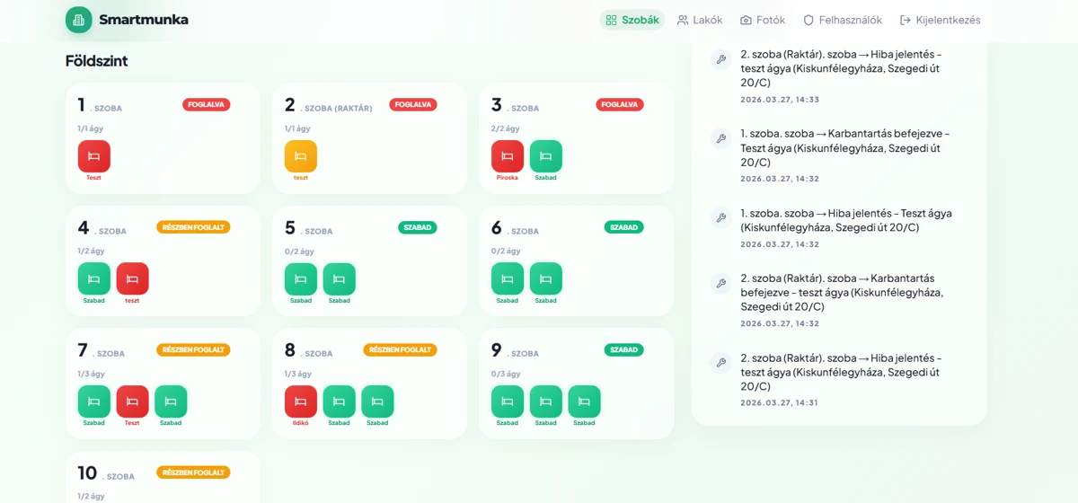 WorkNest — a projekt képernyőképe